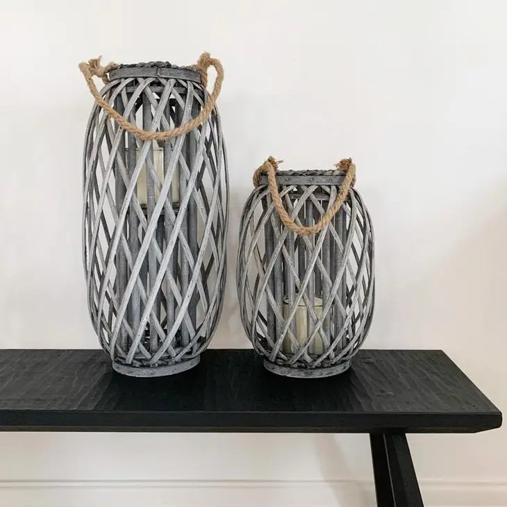 Lyslykt rustikk 34 cm høy