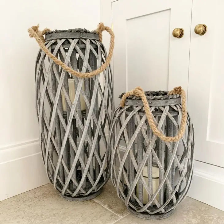 Lyslykt rustikk 34 cm høy