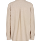 Freequent klassisk skjorte i lin i fargen sand melangek