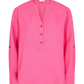 Lava skjorte med v-hals og oppbrett på ermene fra freequent i fargen Carmine rose