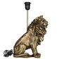Alot løvelampe i gull 42 cm høy